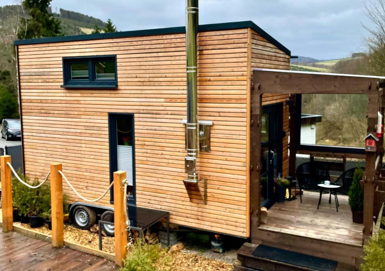 オルスベルク Tiny House Klitzeklein Am Waldrand Von Elpeヴィラ エクステリア 写真