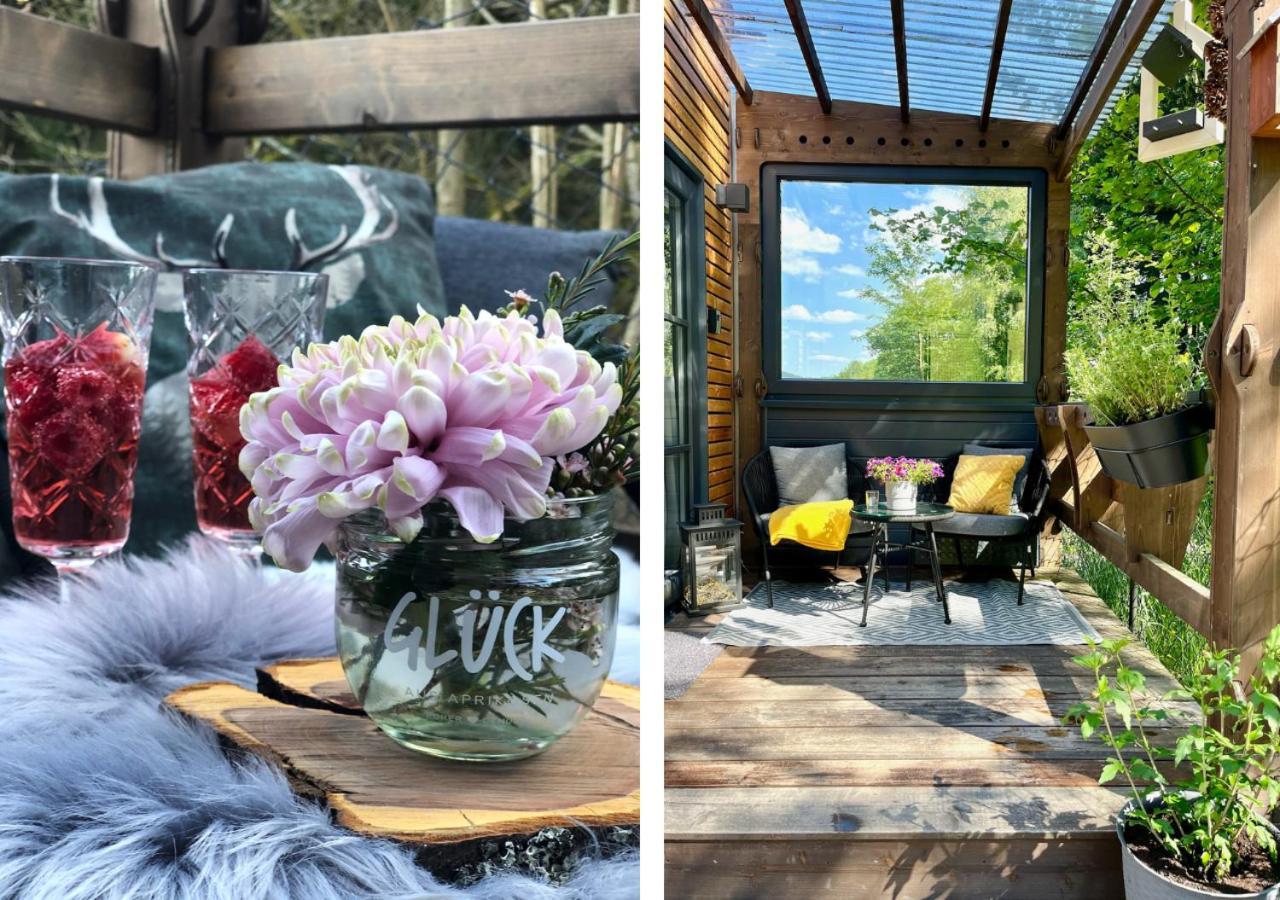 オルスベルク Tiny House Klitzeklein Am Waldrand Von Elpeヴィラ エクステリア 写真