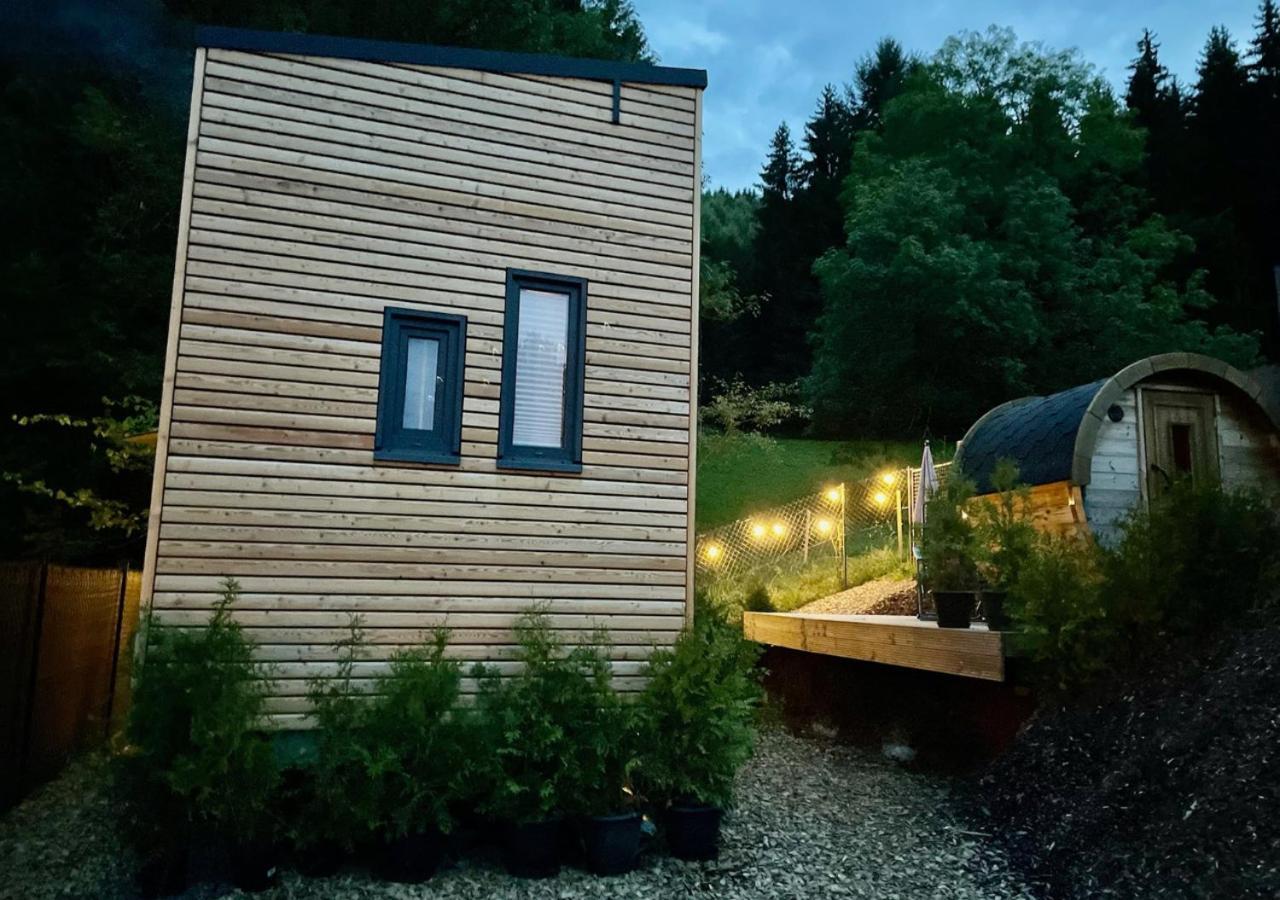 オルスベルク Tiny House Klitzeklein Am Waldrand Von Elpeヴィラ エクステリア 写真